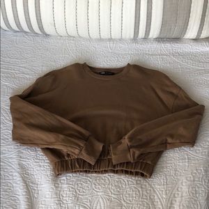 Zara Crop Crewneck